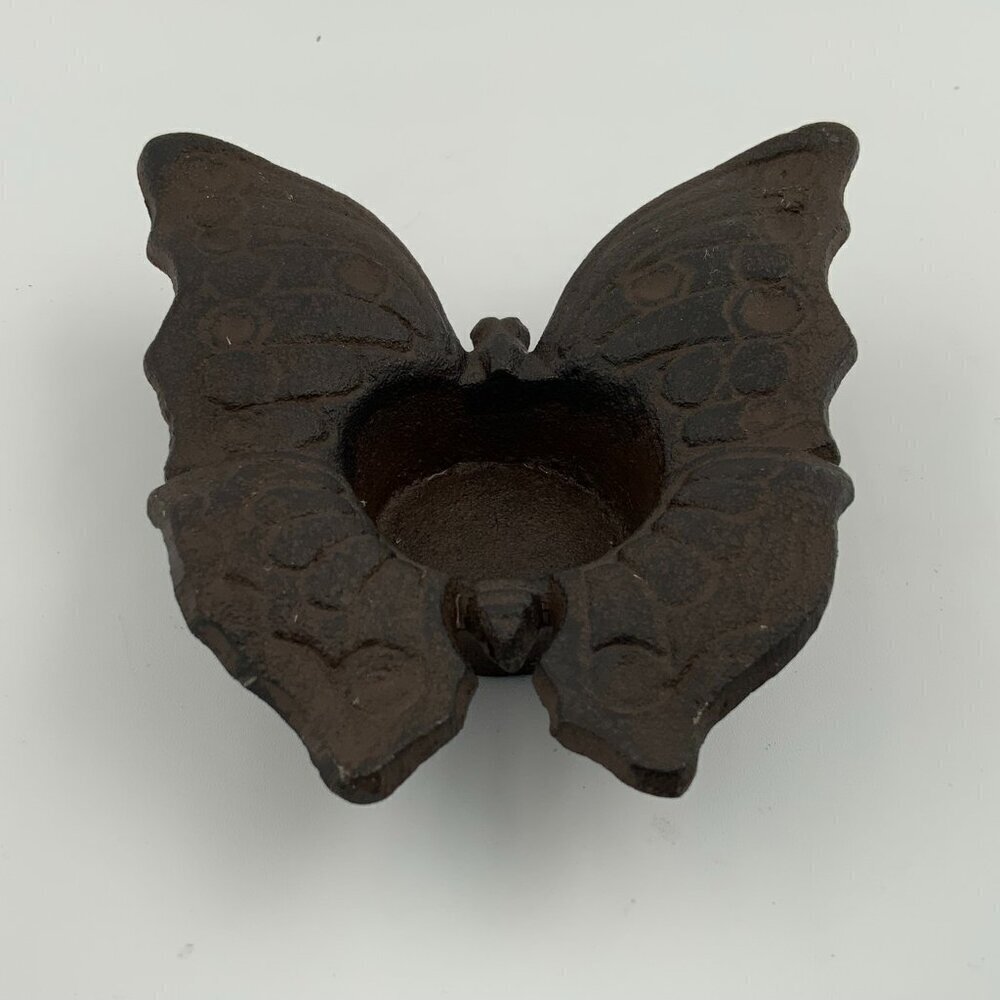 Cast Iron Butterfly Votive Candle Holder